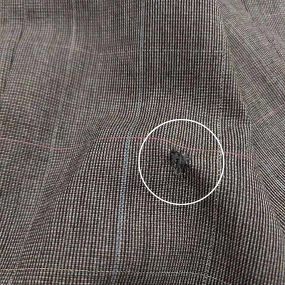 Vintage Burberrys' Sport Blazer Jacket Coat 40R Gray Two Button Checks Wool - Picture 5 of 14